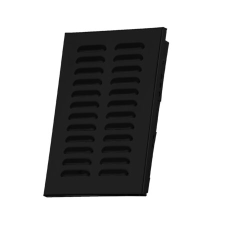 D/AK 110x140 Czarna Kratka metalowa ścienna na zew.