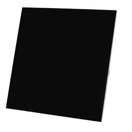 Veroni Glass 100 S-P Czarny Wentylator ścienny z przepustnicą / Black wall fan with damper