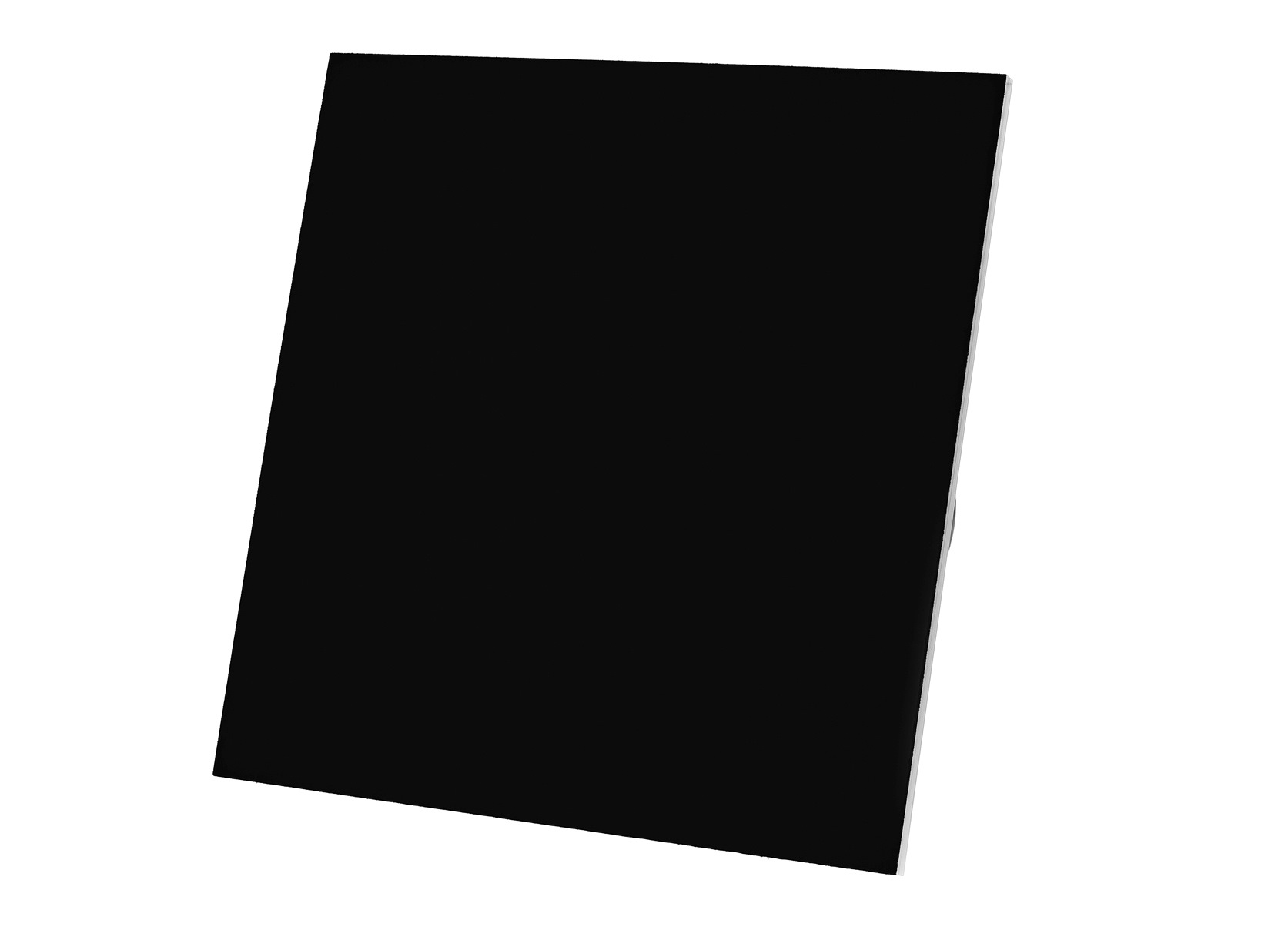 Veroni Glass 100 S-P Czarny Wentylator ścienny z przepustnicą / Black wall fan with damper