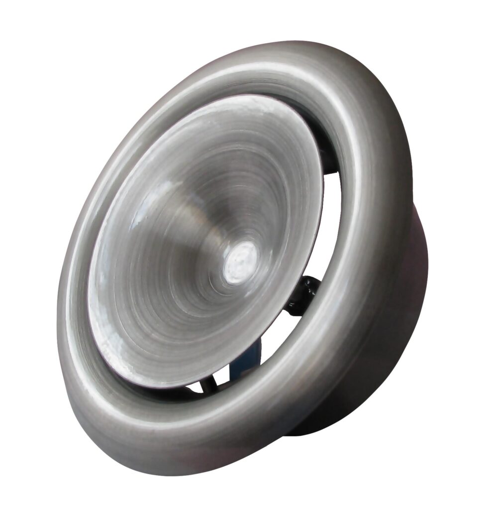 ## ANMN 100 (anemostat metalowy nawiewny SV /Srebrny)