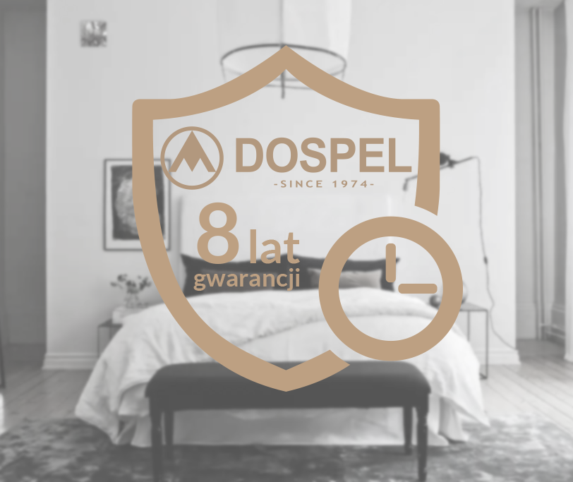 Ikona informująca o ośmioletniej gwarancji na produkty Dospel