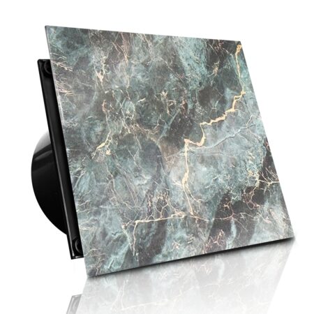 WENTYLATOR DOMOWY VERONI GLASS Ø100 – Black & Gold