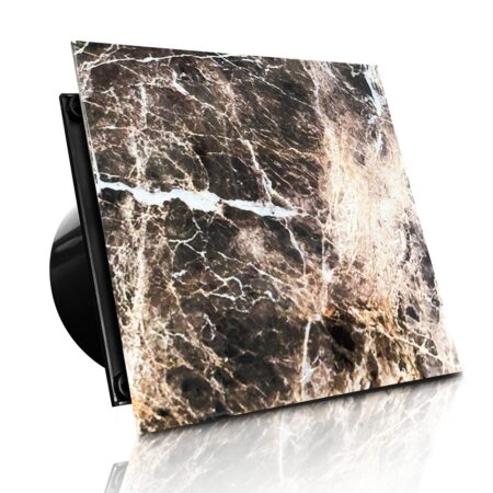 WENTYLATOR DOMOWY VERONI GLASS Ø100 – Bliss Black