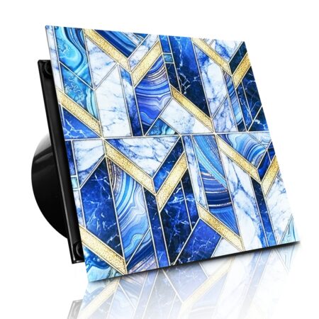 WENTYLATOR DOMOWY VERONI GLASS Ø120 - Blue Mossaic