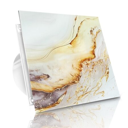 WENTYLATOR DOMOWY VERONI GLASS Ø120 - Gold Way