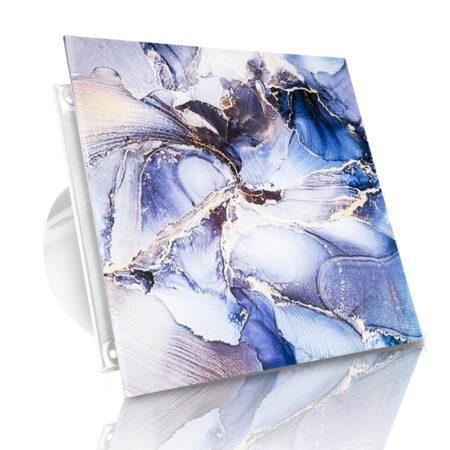 WENTYLATOR DOMOWY VERONI GLASS Ø120 - Stone Grey Flower