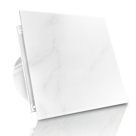 WENTYLATOR DOMOWY VERONI GLASS Ø120 - White Marble