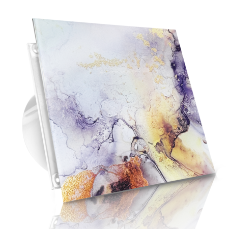 WENTYLATOR DOMOWY VERONI GLASS Ø120 - Yellow Heaven