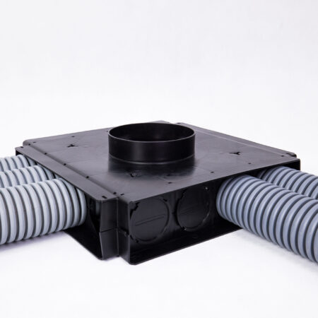 Skrzynka rozdzielcza/przelotowa fi 200 + 8 zaślepek Main distribution box, diam. 200 - 1 pc. + 8 end caps